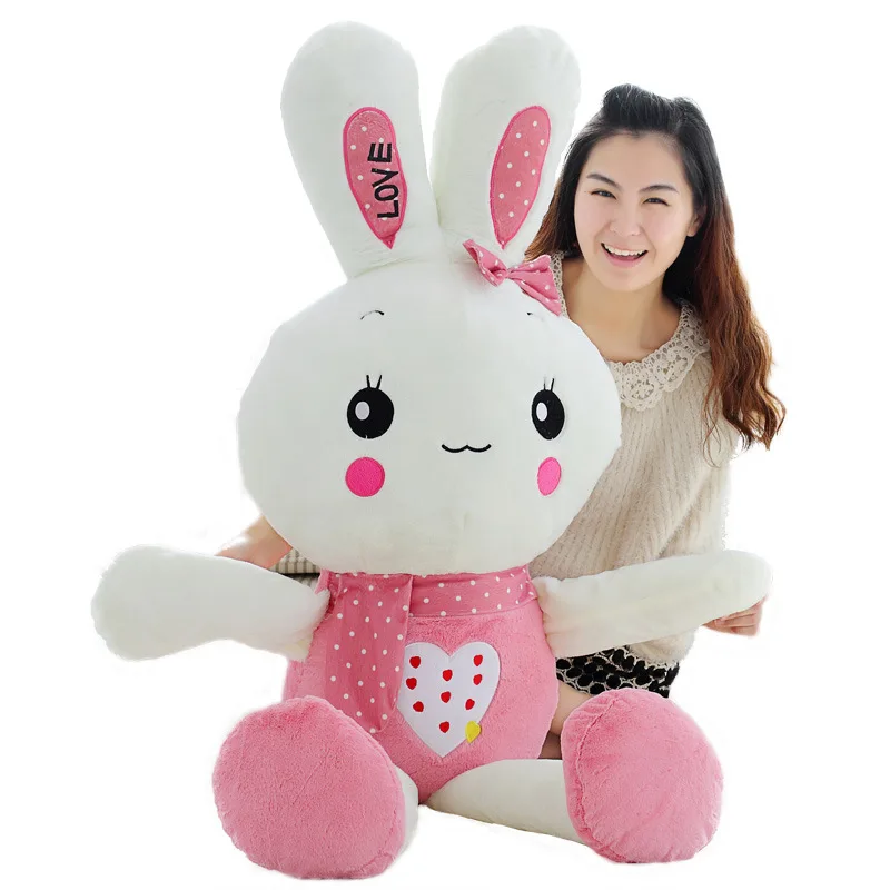 

Cartoon LOVE Rabbit Plush Toy Doll Can Be OEM Logo Plus