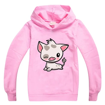 

Toddler Sweatshirt Cute Moana Hei Pua Baby Girls Long Sleeve T-shirt Children Clothes Cartoon Printed Boys Hoodies Tops Sweater