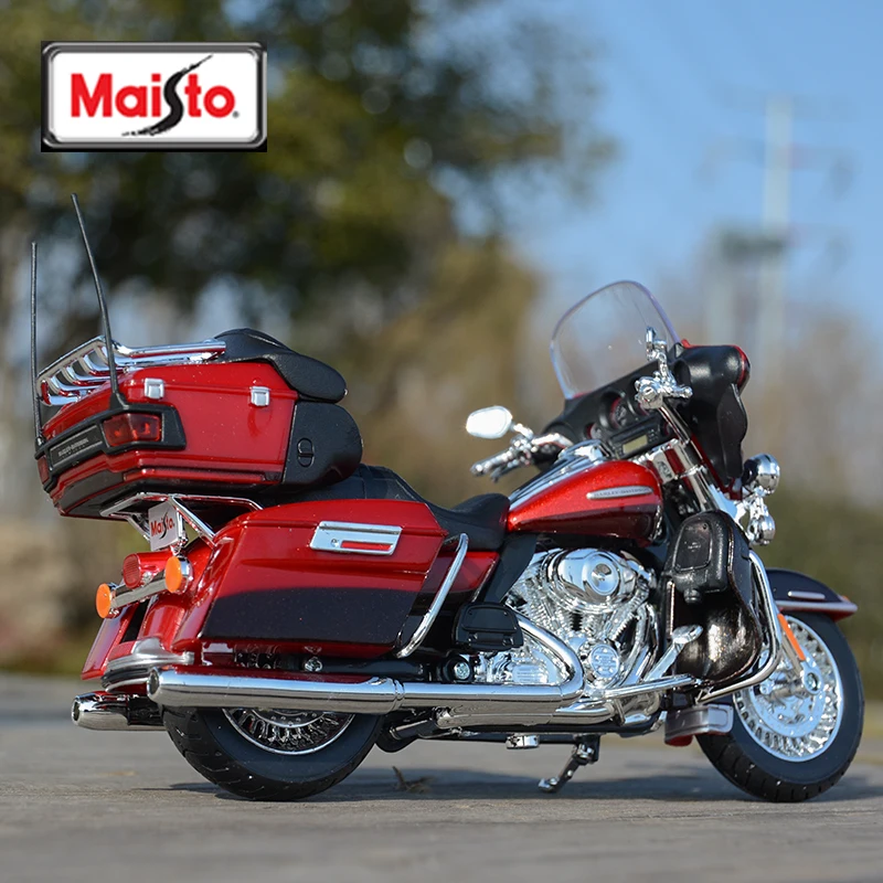 Maisto 1:12 Harley-Davidson 2013 Electra Glide Ultra Limited Die Cast Vehicles Collectible Hobbies Motorcycle Model Toys 4