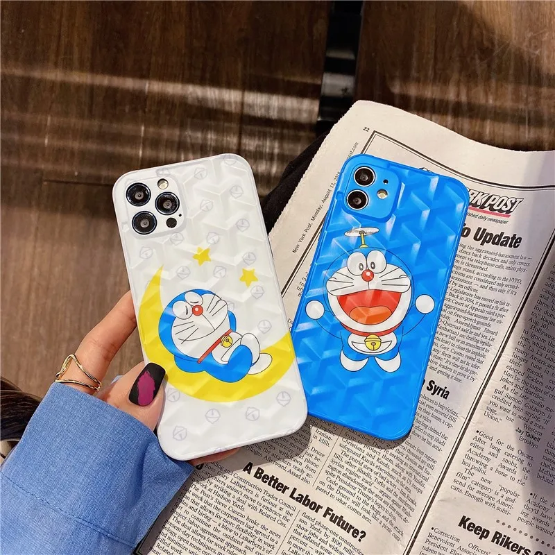 

New Cartoon Animation Cat Couple Soft Case For Iphone 11 12 Pro Max Mini 7 8 Plus Xr X Xs Max Se 2 Silicone Phone Cover Fundas