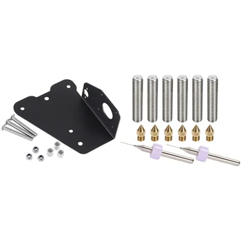 

1 Set Upgrade Board Kit Dual Extrusion Mount & 1 Set 3D Printer Head Tool Kit 0.4Mm Nozzle Heads 1.75Mm Throat Tube Bits