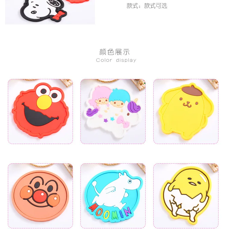 Корейские креативные Мультяшные силиконовые подставки, Нескользящие теплостойкие подставки, изоляционные подставки, силиконовые подставки для кружек