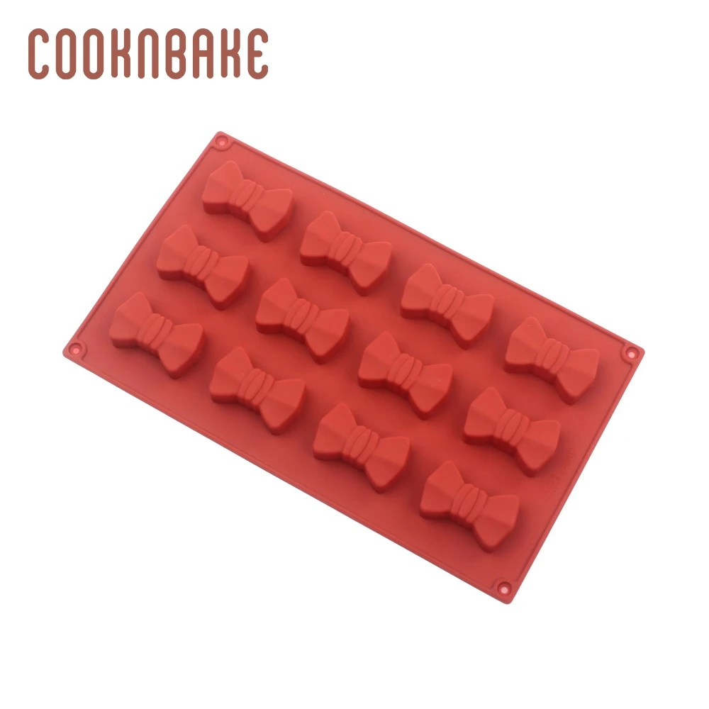 COOKNBAKE силиконовая форма для шоколада, конфет, банта, торта, выпечки, сахарное желе, художественный инструмент для украшения торта, 12 отверстий