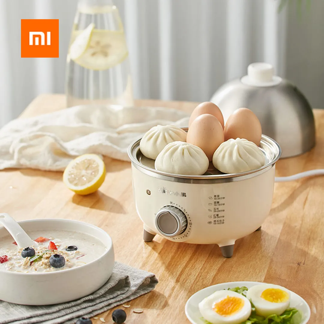  Xiaomi Bear мини яйцо из нержавеющей стали, многофункциональная электрическая Пароварка 360 Вт, яйцо, кукуруза, пароварка, пельмени, нагреваю…