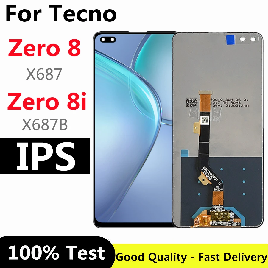 latest infinix mobile phone 6.85" For Infinix zero 8 X687 / zero 8i X687B LCD Display Touch Screen Digitizer Assembly For Infinix Zero 8 LCD best infinix phone