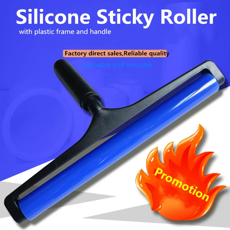 Antiestático do Silicone do Rolo Pegajoso da Ferramenta da Sala de Limpeza da Remoção da Poeira do Pwb Industrial com Han Rolo Pegajoso Smt Plástico do Pwb Lcd - Imagem 6