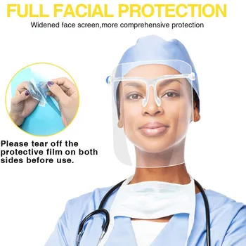 

Kitchen Face Shiel Women Cooking Oil Protection Soot Resistance Transparent Mask Health Care Print Covers Mouths Non-Disposable