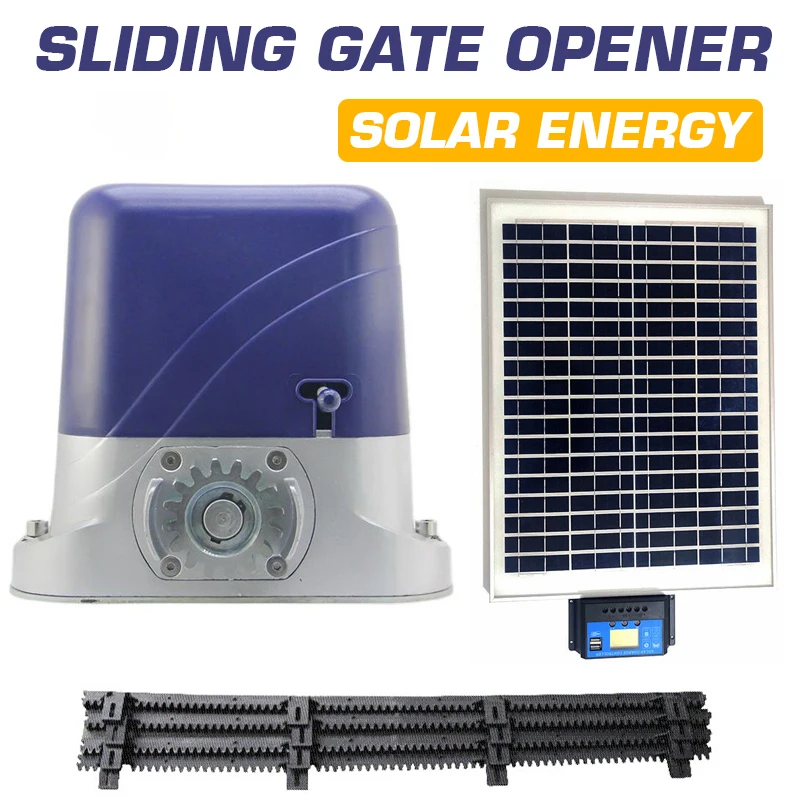 

Автоматический двигатель для открывания раздвижных ворот на солнечной энергии, 500 кг, 4 м, нейлоновая стойка, дистанционное управление, автоматизация раздвижных ворот