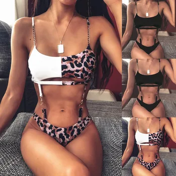 

2020 Women Micro Bikini Set Push Up Swimwear Solid Beach Bathing Suit Brazilian Swimsuit For Girls Bikini Swim Suit Femme 4#