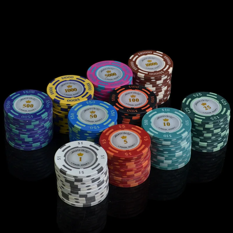 

American Dollars Chips Manufacturers Direct Selling Mahjong Chess Room Game Currency Chip Coins Dezhou City Poker Baijia Press B