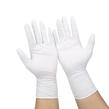 

2020 Disposable Latex Gloves White Non-Slip Household Cleaning Washing white Rubber Latex Gloves Household Cleaning Products