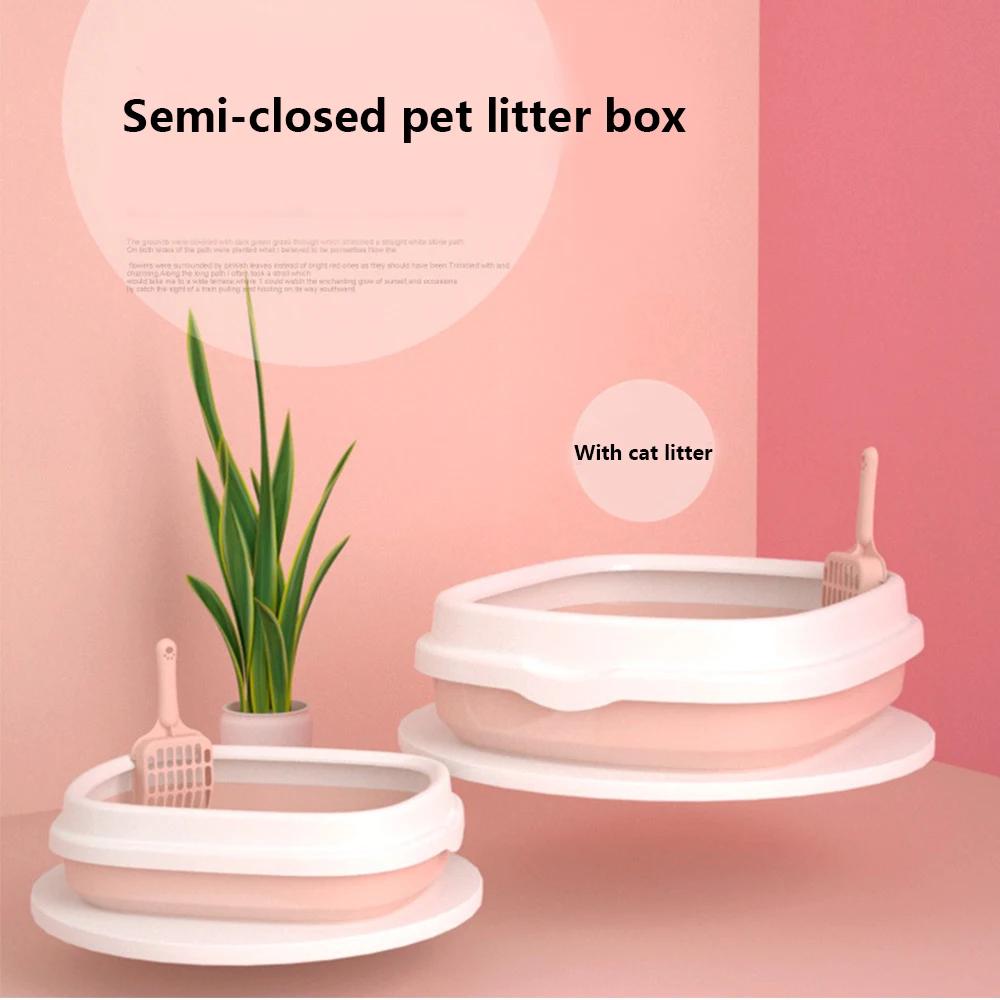 Cat Litter Box Cat Dog Tray Teddy Anti-Splash Toilette with cat litter shovel Puppy Cat Indoor Home Sandbox Pet Dog Toilet Cat Litter Box Cat Dog Tray Teddy Anti-Splash Toilette with cat litter shovel Puppy Cat Indoor Home Sandbox Pet Dog Toilet