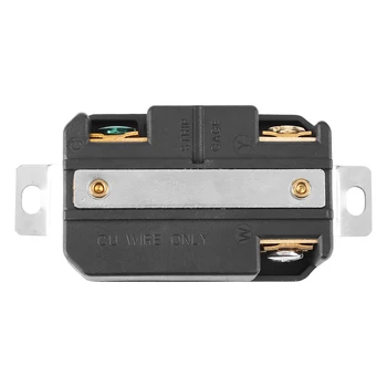 

NEMA L5-30R 30A 125V Twist Lock Electrical Female Receptacle For Generator Cord Assembly Connector Tripolar Generator