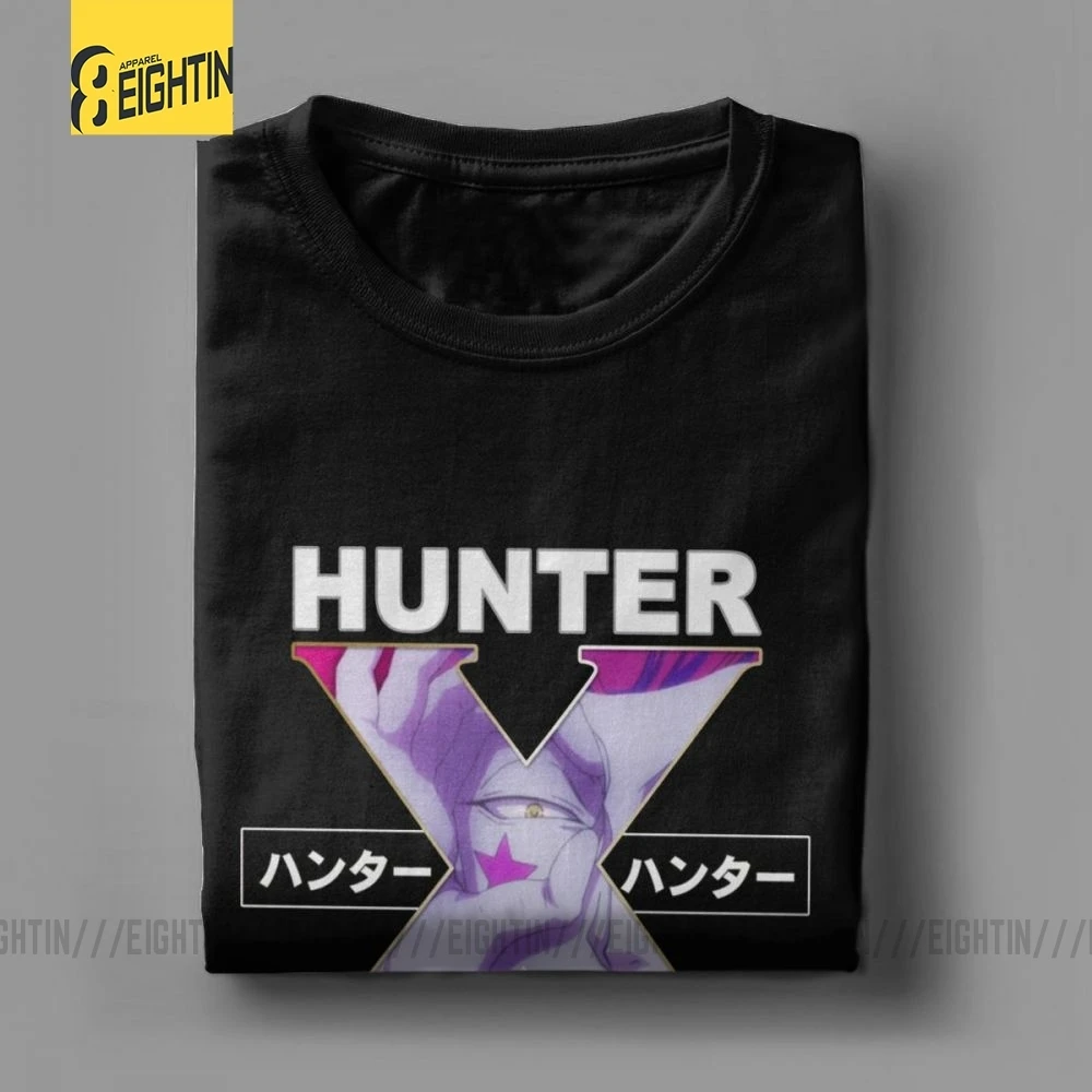Hunter X Hunter футболки Hisoka очищенные хлопковые футболки с круглым воротником классические уличные футболки с коротким рукавом мужские комиксы плюс
