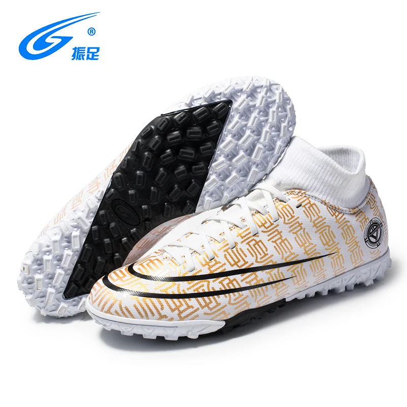 ZHENZU Men Boys Kids TF Football Shoes Soccer Cleats Soccer Boots Children Training Football Boots 28-35 Chaussure De Foot