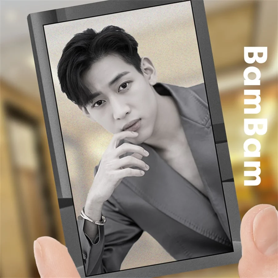 Bambam GOT7 членов ПВХ прозрачная фото карта вызов мое имя Джексон JB коллективные карты Kpop Bambam yugyyeom HD Фотокарта - Цвет: Bambam