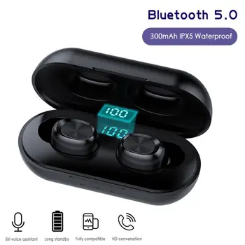 

Wireless Bluetooth 5.0 Earphones Fashion Portable Waterproof Mini Sports Earbuds Headsets With Microphone For iOS Android