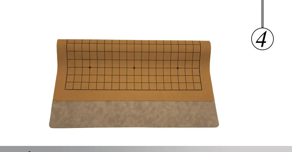 Easytoday Weiqi Chessboard Chinese Go Games Chessboard Synthetic Leather Suede One Side 19 Line Standard International Board Games (4)