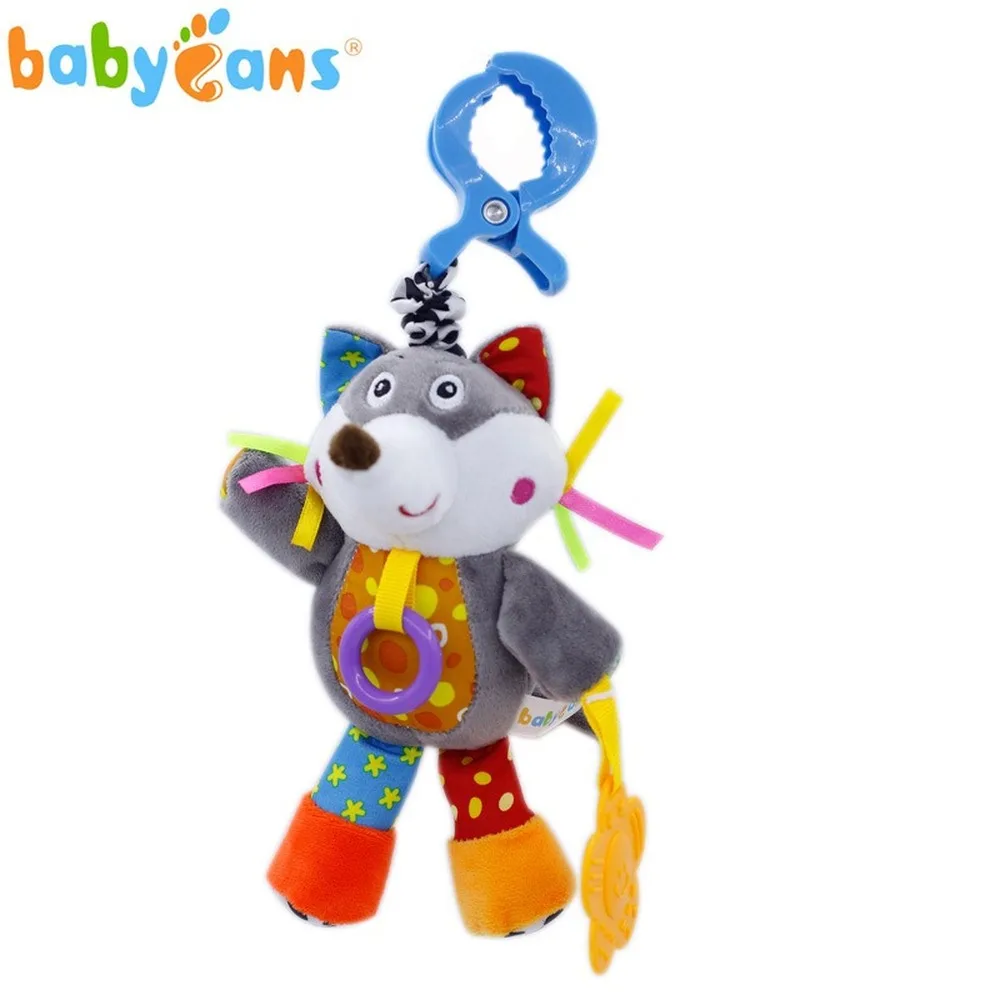 Игрушки для малышей 0-3 лет, пазл, комфортная Детская игрушка, кровать, колокольчик, игрушка, музыка, голос, плюшевая кукла, коляска, подвесная, милая игрушка в виде животного, кукла, лиса