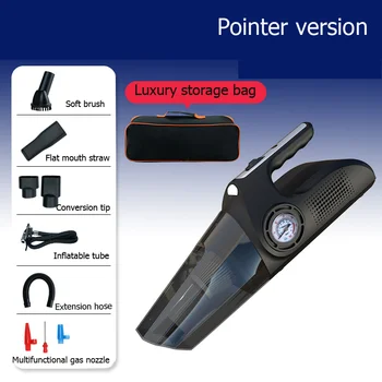 

2020Black Upgrade Wired / Wireless Car Vacuum Cleaner Air Pump Home Car Dual-use Four-in-one Function Strong Suction Pet Hair