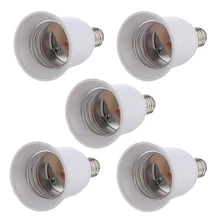 Упаковка из 5 лампочек цоколь конвертер адаптер(E14 к E27