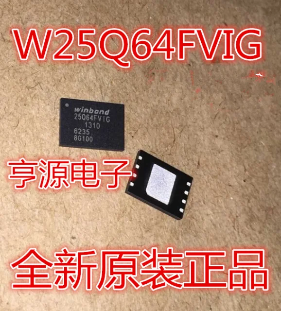 

5pieces W25Q64FVZEIG 25Q64FVIG WSON8 W25Q64FVIG