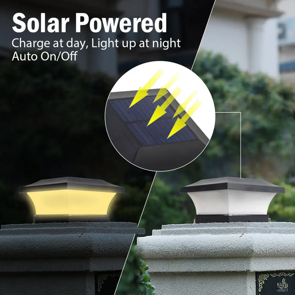 Solar Light Fence Light IP65 Outdoor Solar Lamp For Garden Decoration Gate Fence Wall Courtyard Cottage Solar Lamp NEW