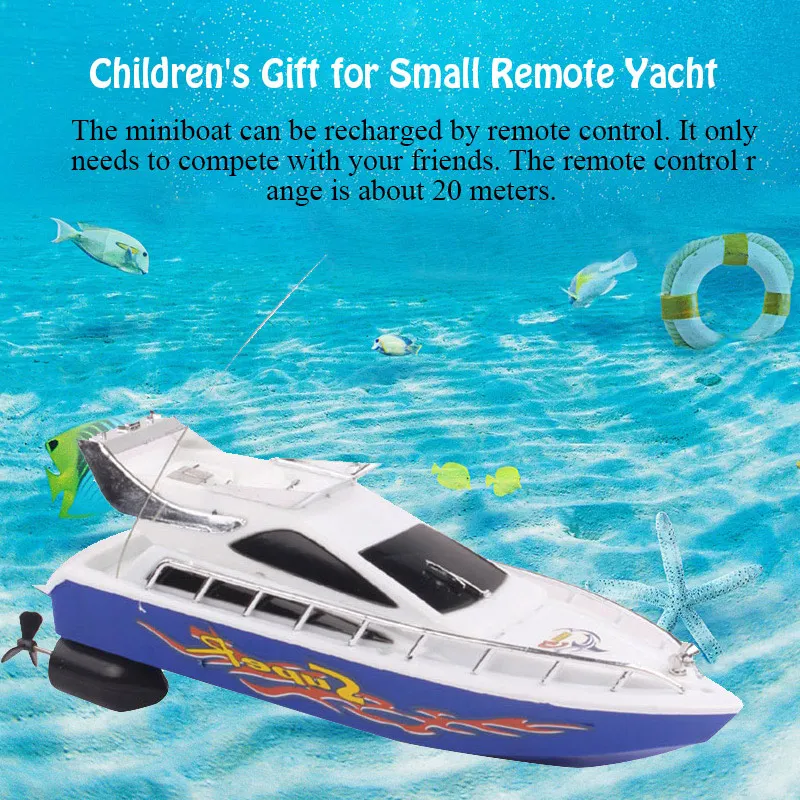 Rc Boat For Mini Kids Rc Remote Control Speed Boats Toy Racing Model 2.4GHZ Four-channel Small Remote Yacht Children's Gift Rc Boat For Mini Kids Rc Remote Control Speed Boats Toy Racing Model 2.4GHZ Four-channel Small Remote Yacht Children's Gift