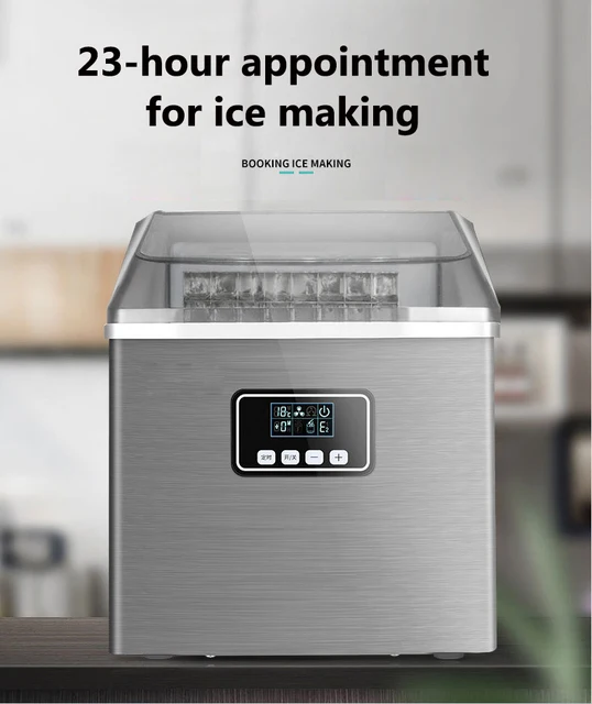 home nugget ice maker 20kg/24h under counter commercial small tube ice  block machine mini for home bar - AliExpress