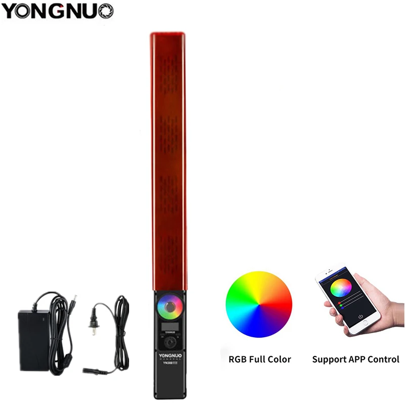 YN360III AC adapter YONGNUO YN360 III YN360III ручной светодиодный свет для видеосъемки с сенсорным регулировкой Bi-colo 3200k до 5500k RGB цветовая температура с пультом дистанционного управления - Цвет: YN360III AC adapter