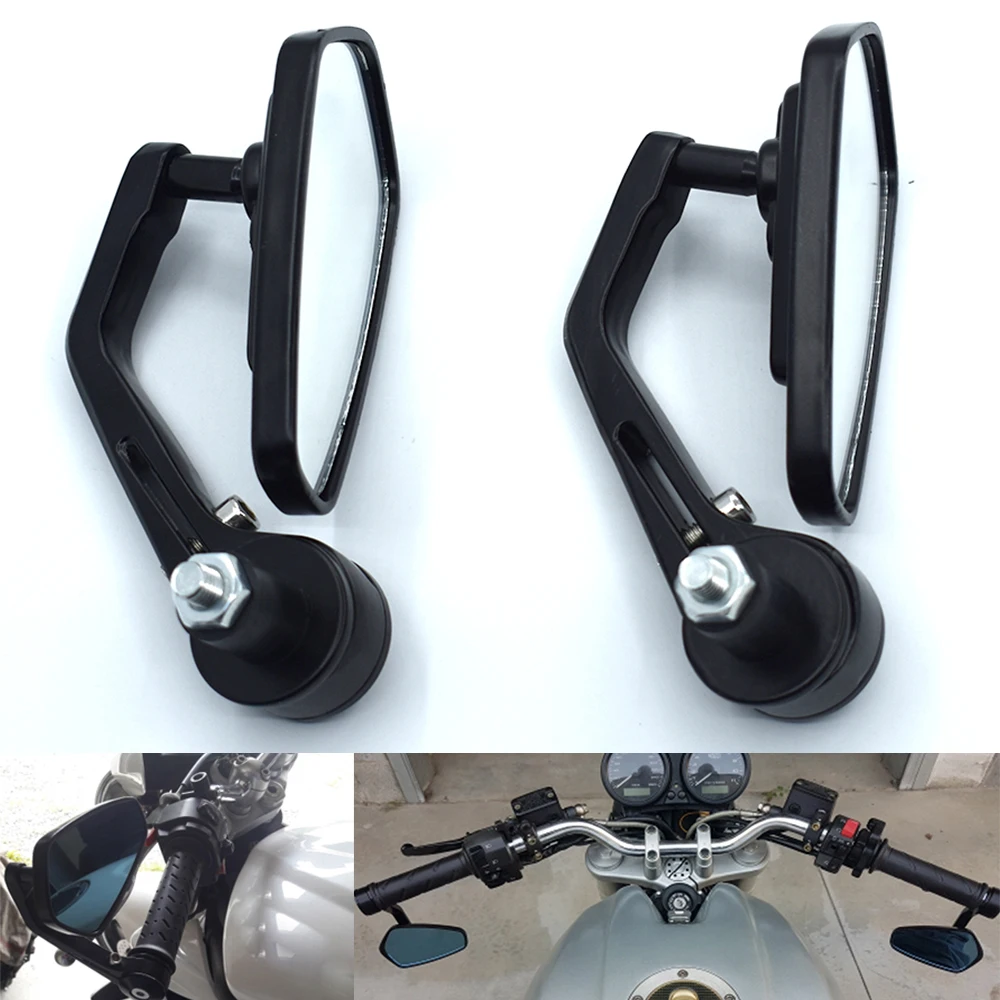 black Universal motorcycle 7/8" 22mm handle bar end mirror for Suzuki GSXR600 GSXR750 GSR600 GSR750 SFV650 GLADIUS | Автомобили и