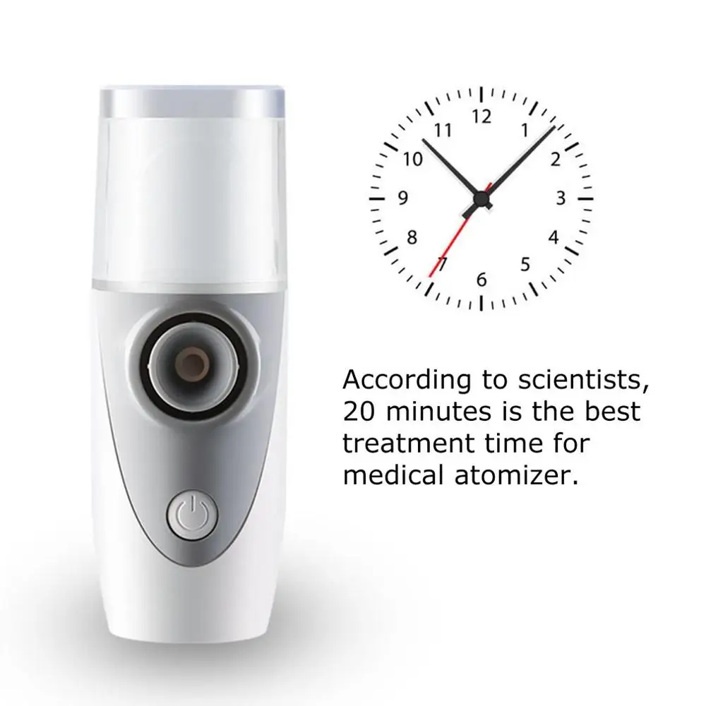 

Small Household Ultrasonic Grid Atomizer Portable Handheld Air Atomizer Adult Children Household Mute Atomizer