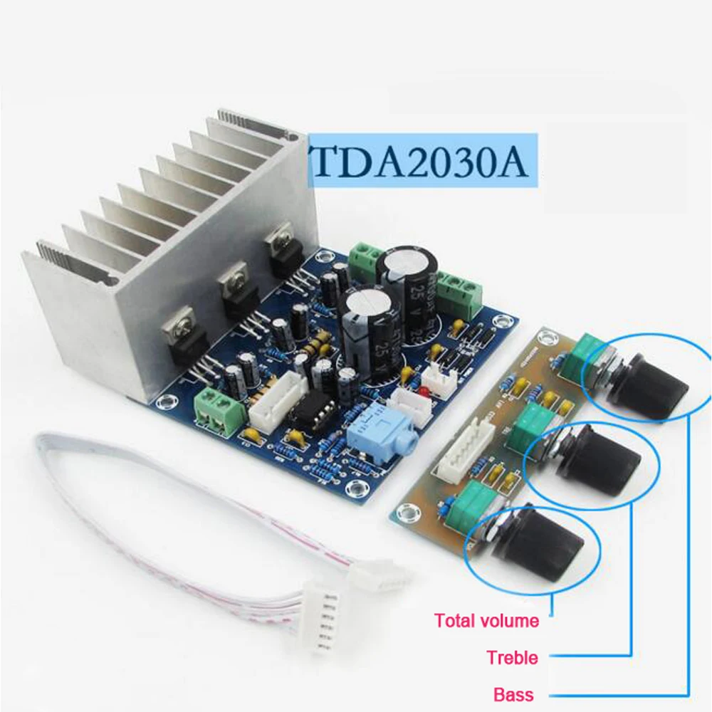 

2.1 Channel TDA2030A Audio Power Amplifier Board 2.1 Channel Bookshelf Speakers Subwoofer