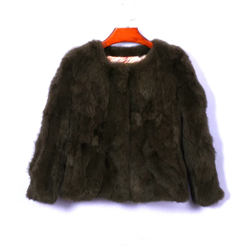 Модная накидка из искусственного меха кролика и норки для женщин, осенняя куртка, свободное зимнее пальто для женщин Fourrure Femme Furry Fox