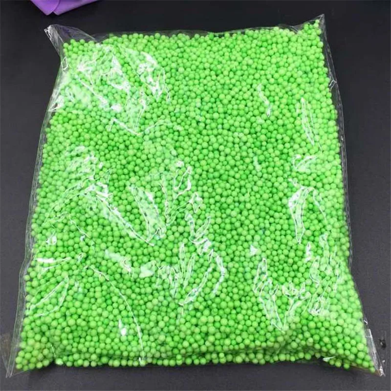 1pack 10g Clear Bubble Balloon Foam Filler Polystyrene Styrofoam Balls  Bottle DIY Snow Mud Particles Accessories Tiny Foam Beads