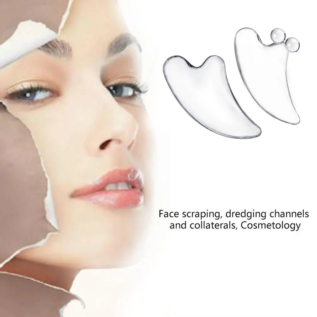 Cystal Guasha массажный инструмент для здоровья Gua Sha инструмент для похудения лица против морщин Массажная доска традиционные китайские акупунктурные точки