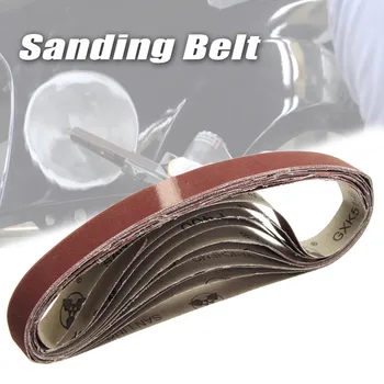 

10Pcs/set Sanding Belt 15x452mm 60-600 Grit for M10 Sander Adapter Polishing Machine Abrasive Tools Woodworking Assortment