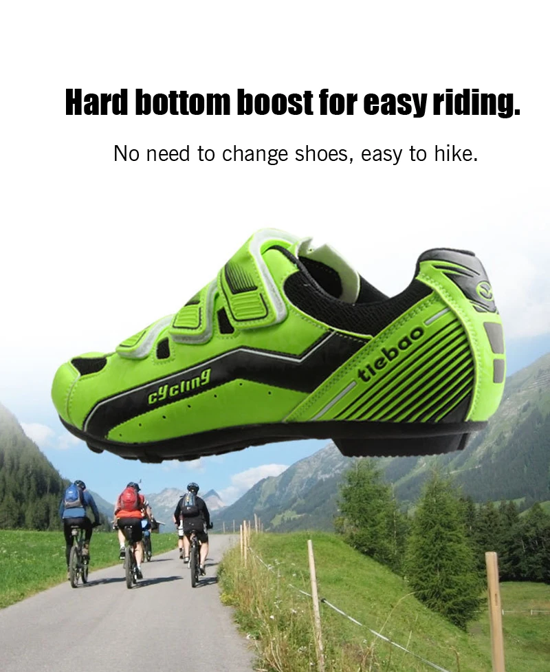 Tiebao Cycling Shoes New Non-lock MTB Road Bicycle Shoes Men Women Ventilation Suitable For Cycling Walking Rubber Outsole Shoes