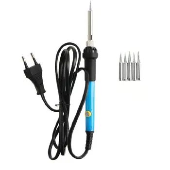 

Soldering Iron Set Kit 60W Electric Adjustable Temperature LCD Digital Display 13 Accessories Solder Station Hand Welding Repair