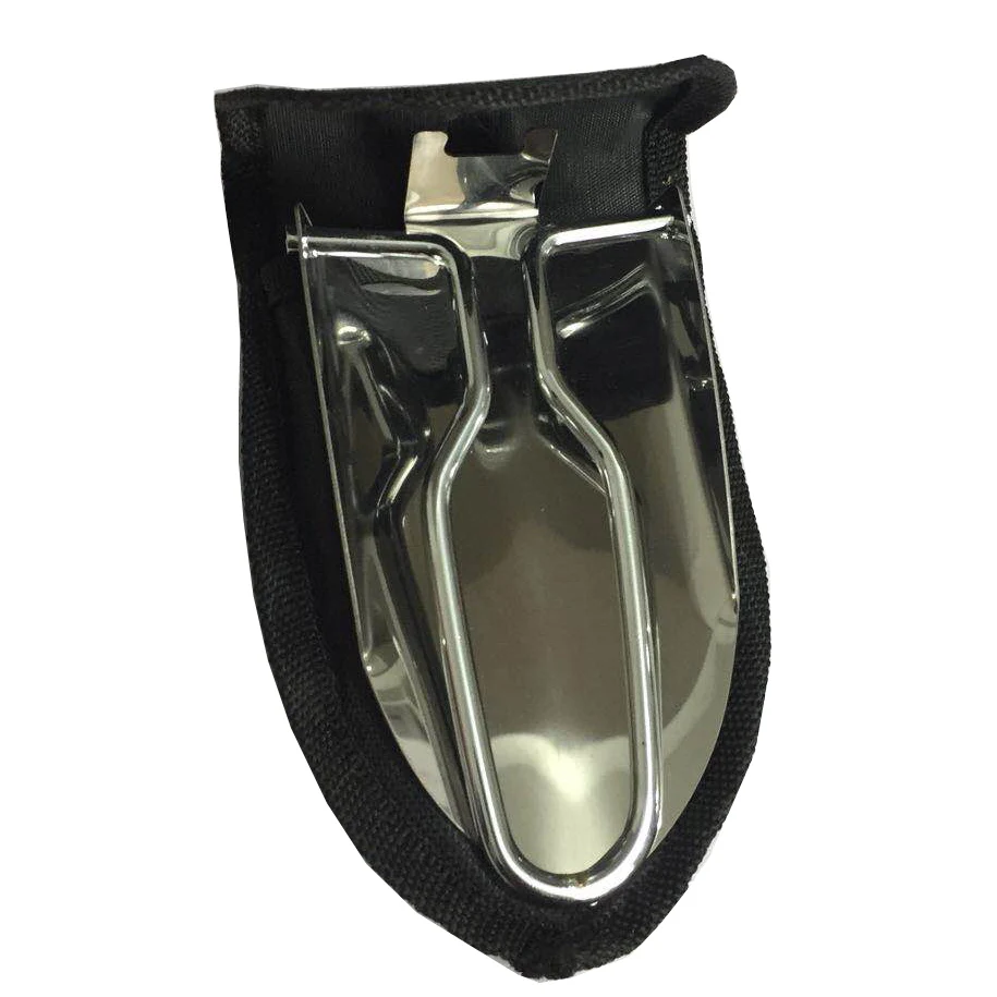 Shovel and cloth bag Мини Нержавеющая сталь садовый инвентарь Складная Лопата для кемпинга для садовых инструментов ткань посылка - Цвет: Shovel and cloth bag