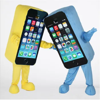 

Advertising Costume Cell Phone Halloween Party Mascot Costume Suits Cosplay Game Dress Clothing Halloween Easter Adults
