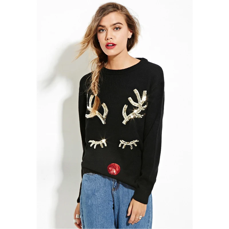 Fashion Red Crew Neck Long Sleeves Snowman Christmas Sweaters for Women Knit Sweater Women Plus Size Pullovers Winter Clothes Fashion Red Crew Neck Long Sleeves Snowman Christmas Sweaters for Women Knit Sweater Women Plus Size Pullovers Winter Clothes