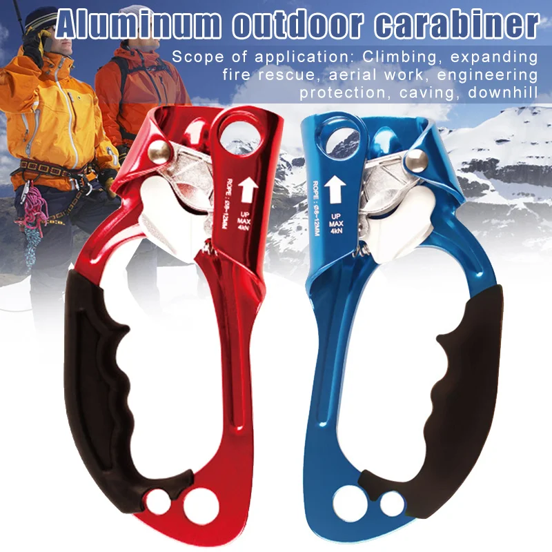 Outdoor Ascender Rope Buckle Cord Adjuster Tensioners for Rock Climbing