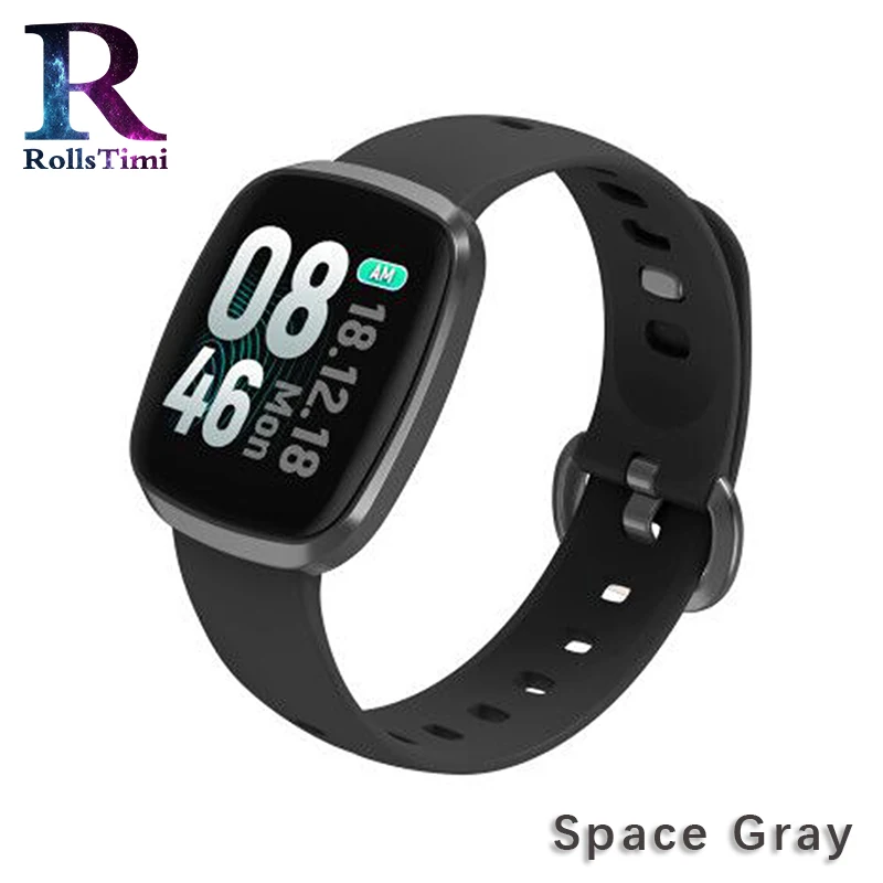 Gray RollsTimi женские умные часы IP67 водонепроницаемый браслет сердечного ритма фитнес-трекер спортивные наручные часы мужские умные часы IOS Android - Цвет: Gray