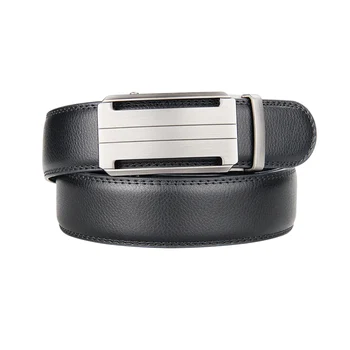 

New Designer Popular Luxury Cowhide Leather Belt Men Black Automatic Buckle Straps Waist Business Casual Belts For Men 3.5 cm