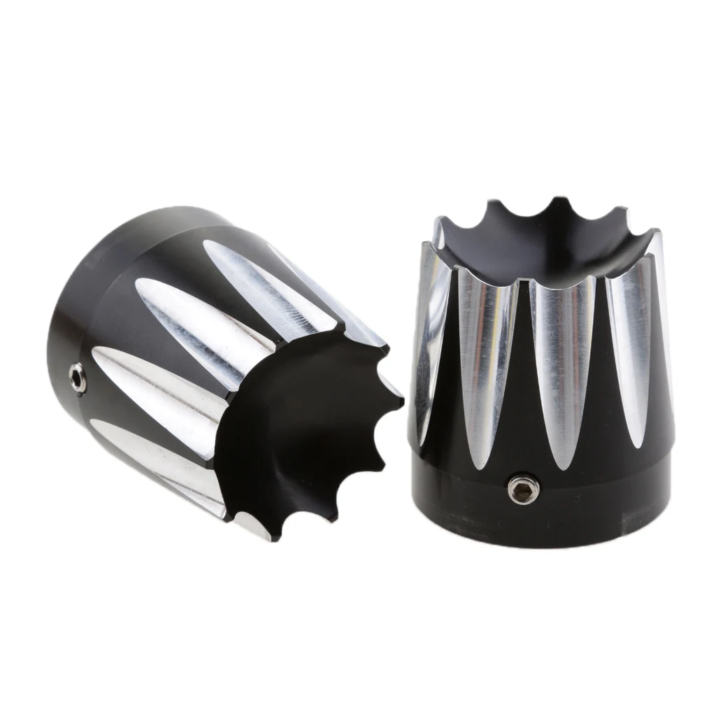 Черный CNC Cut передняя ось Гайка Крышка Болт для Touring FLHX