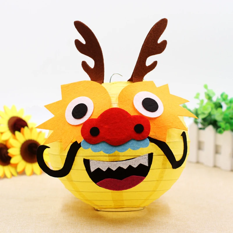 Праздник середины осени портативный фонарь DIY мультфильм портативный фонарь китайский бумажный фонарик середины осени фестиваль Карнавал вечерние Декор