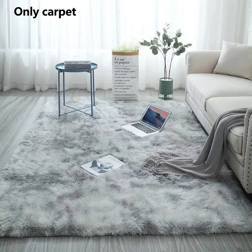 Decorative Fluffy Floor Carpet Home Mats Easy Clean Living Room Anti Slip Rectangle Super Soft Modern Hotel Bedroom Area Rug