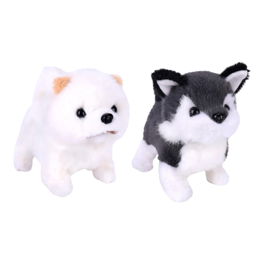 2x Smart Electronic Robot Dog Interactive Animal Puppy Plush Kids Toys Gifts