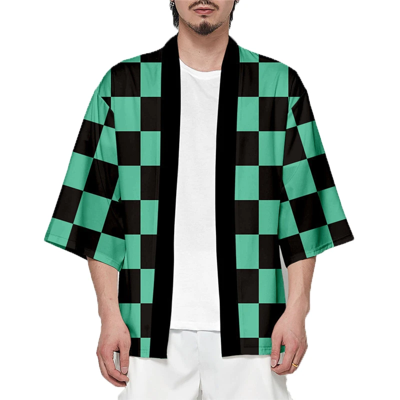 Anime Demon Killer Tiny Cosplay Costumes Kimono Tanjirou Kamado Nezuko Agatsuma Zenitsu Halloween Man Adult Kids | Мужская одежда